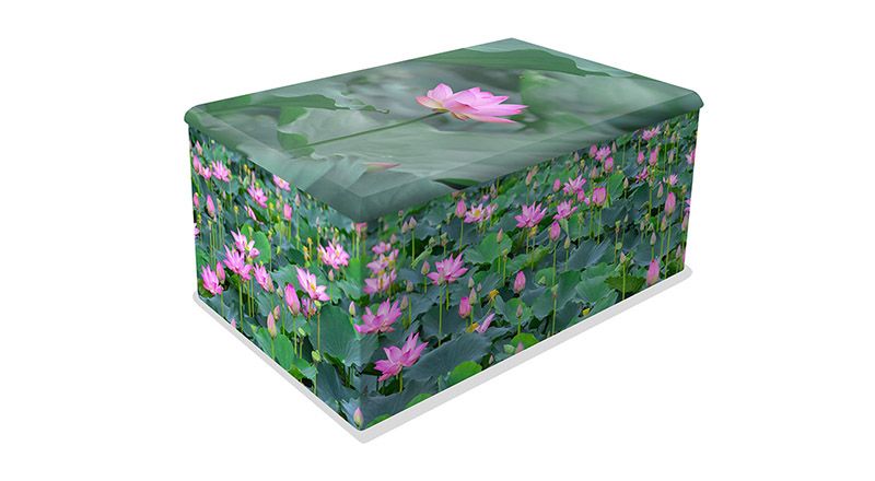 FLO05-URN Lotus Flowers